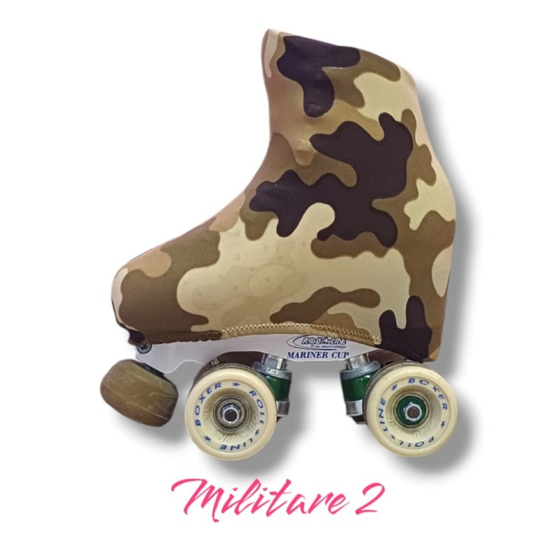 Copripattini Lycra Fantasia Militare 2