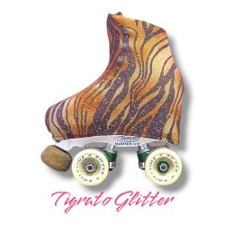 Copripattini Lycra Fantasia Tigrato Glitter