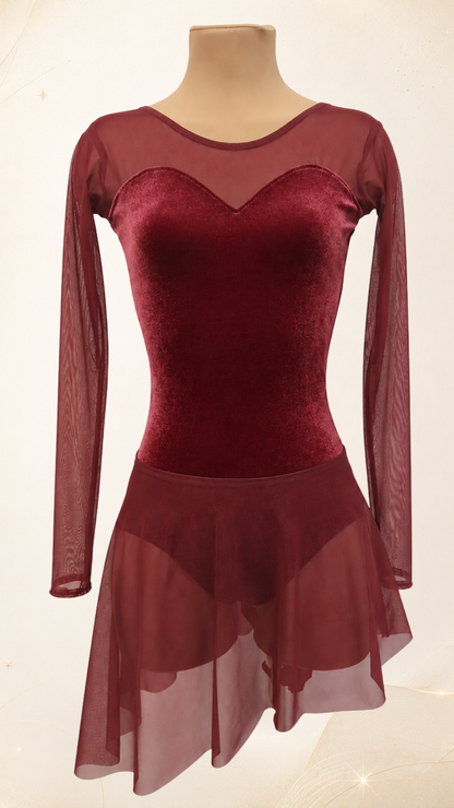 Alba Dance (velvet) BRICK RED
