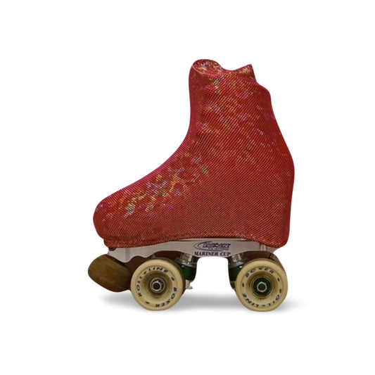 Copripattini Lycra Rosso Olografico