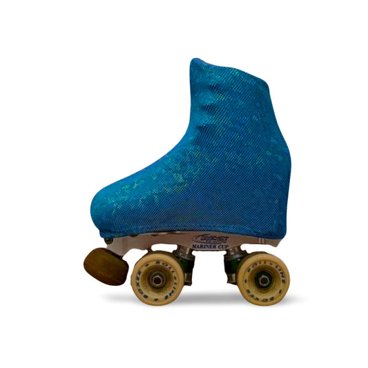 Copripattini Lycra Azzurro Olografica