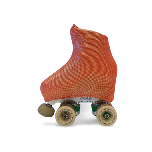 Copripattini Lycra Arancio Olografico